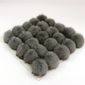 large silver fox fur pom pom wholesale